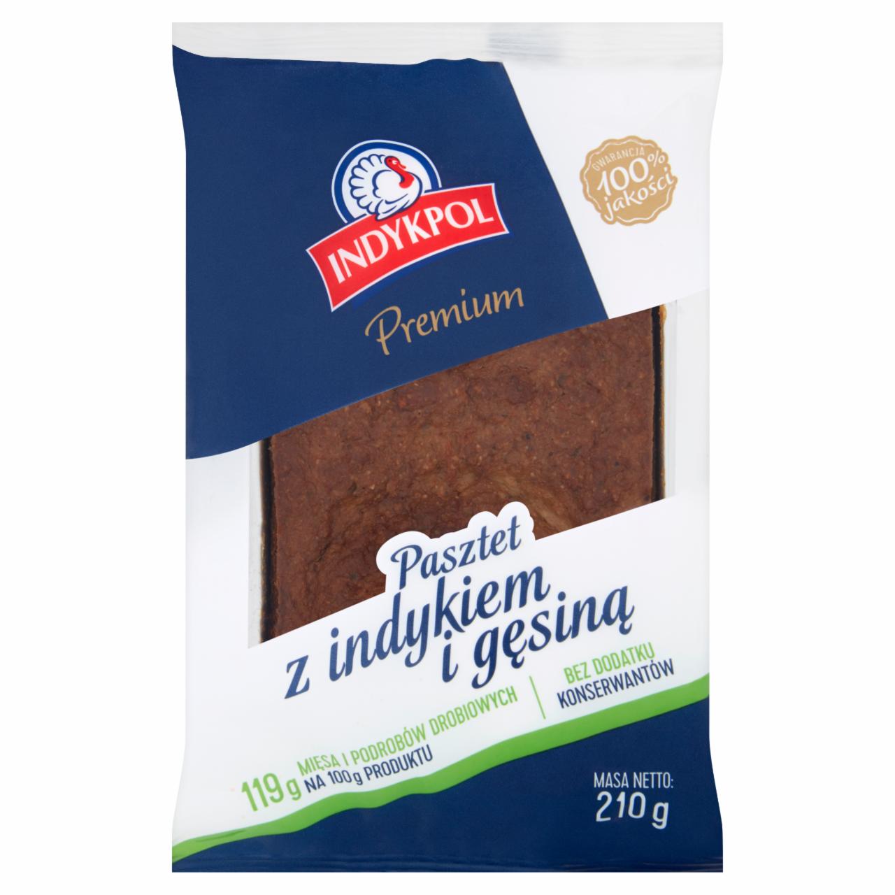 Zdjęcia - Indykpol Premium Pasztet z indykiem i gęsiną 210 g