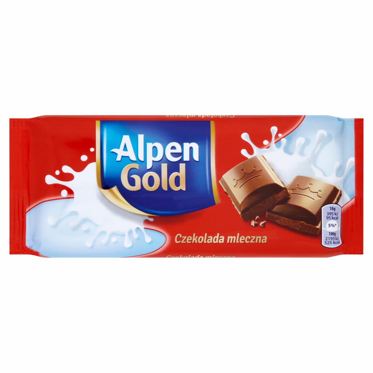 Zdjęcia - czekolada mleczna Alpen Gold