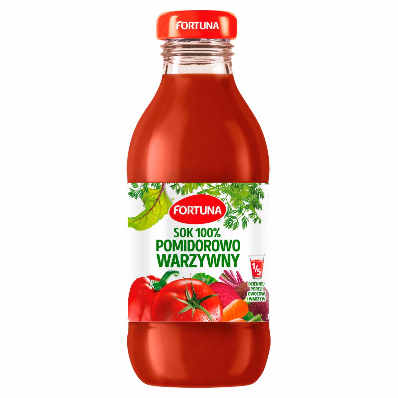 Zdjęcia - Sok 100% pomidorowo warzywny 300 ml Fortuna