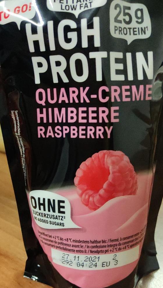 Zdjęcia - High protein quark creme himbeere