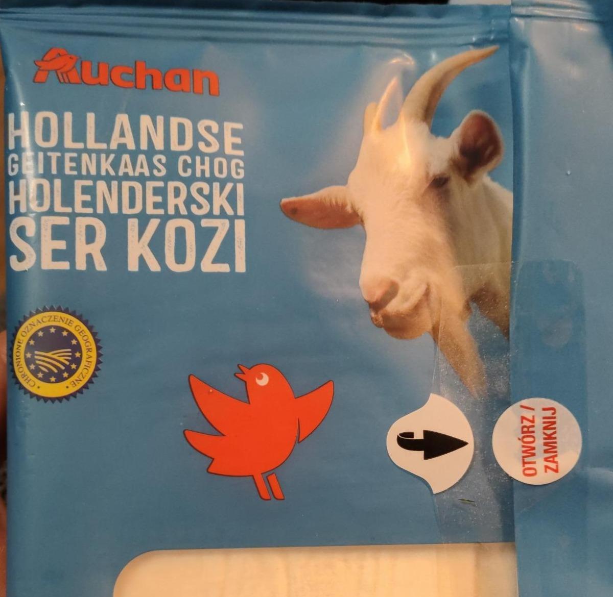 Zdjęcia - Auchan Ser kozi w plastrach 100 g