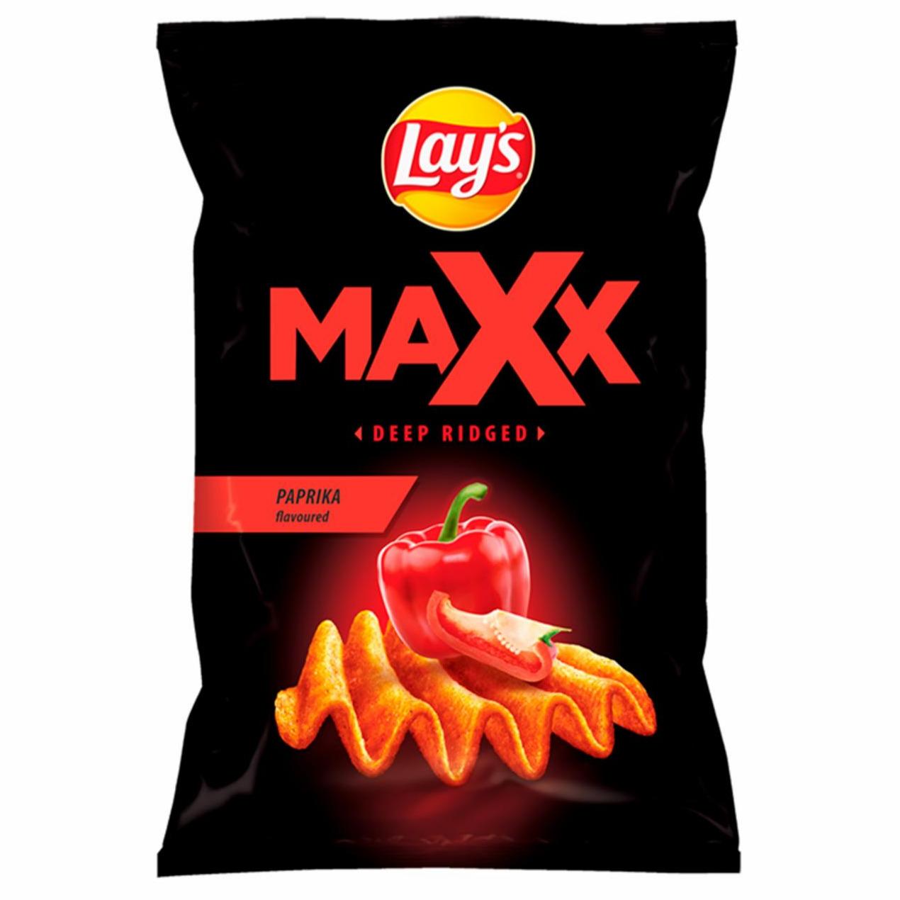 Zdjęcia - Lay's Maxx Chipsy ziemniaczane o smaku papryki 130 g