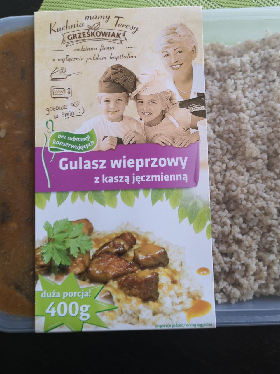 Zdjęcia - Gulasz z kaszą grześkowiak