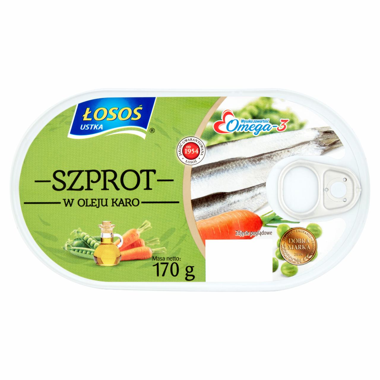 Zdjęcia - Łosoś Ustka Szproty w oleju karo 170 g