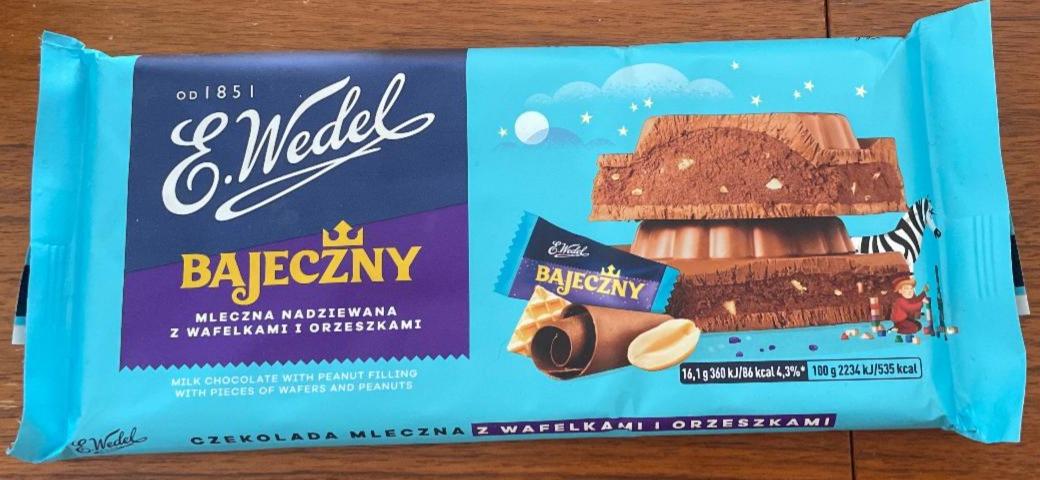 Zdjęcia - Bajeczny Czekolada mleczna nadziewana z wafelkami i orzeszkami E.Wedel