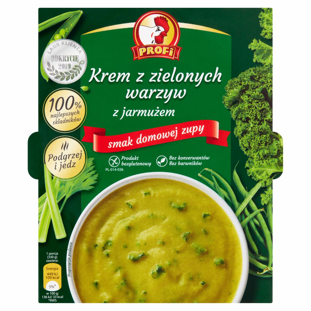 Zdjęcia - Profi Krem z zielonych warzyw z jarmużem 330 g