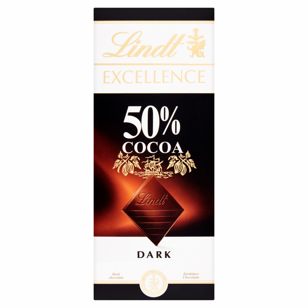 Zdjęcia - Lindt Excellence 50% Cocoa Czekolada deserowa 100 g
