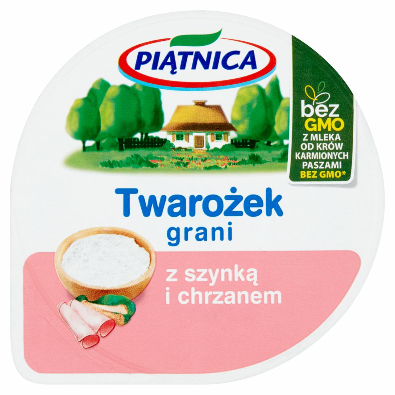 Zdjęcia - Piątnica Twarożek grani z szynką i chrzanem 150 g