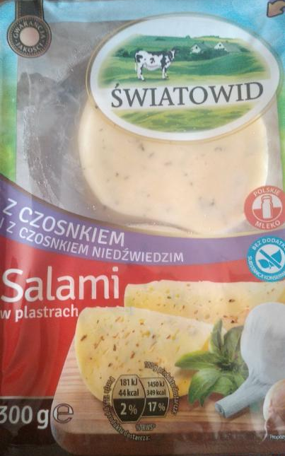 Zdjęcia - ser salami w plastrach z czosnkiem Światowid