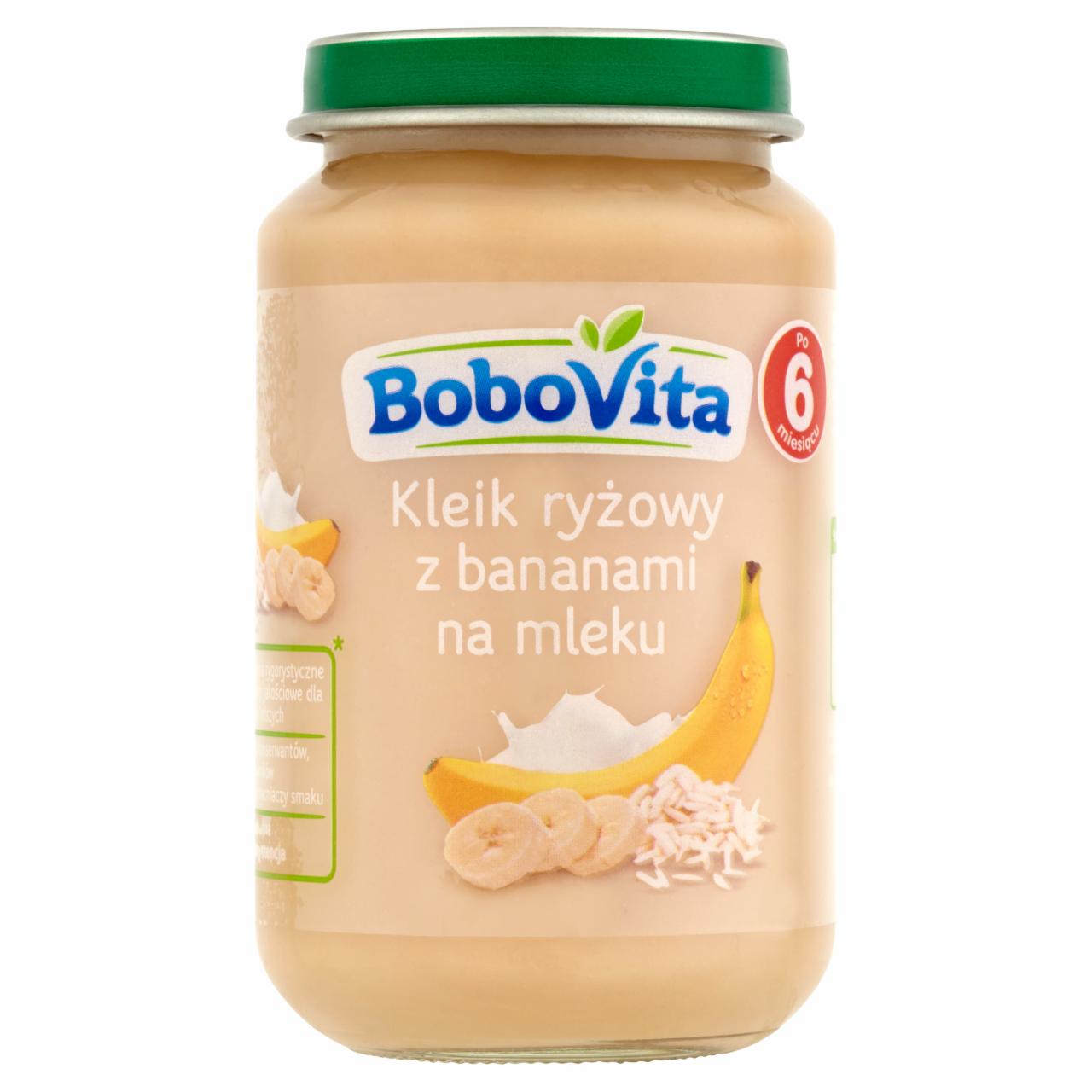 Zdjęcia - BoboVita Kleik ryżowy z bananami na mleku po 6 miesiącu 190 g