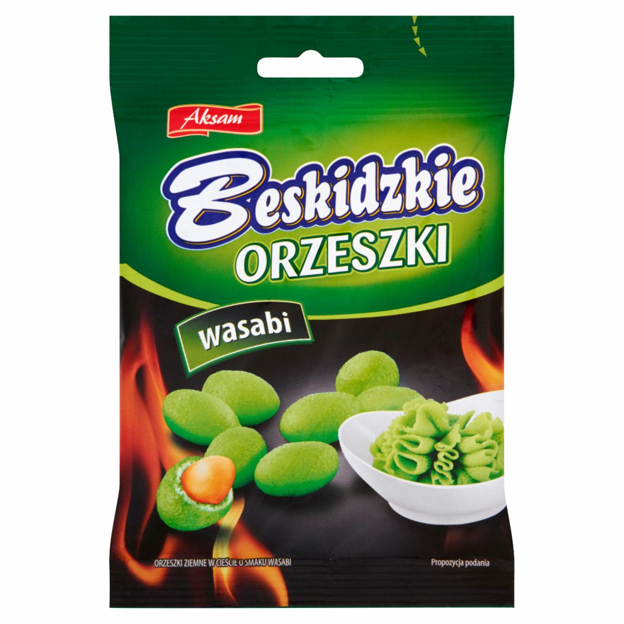 Zdjęcia - Aksam Beskidzkie Orzeszki wasabi 70 g