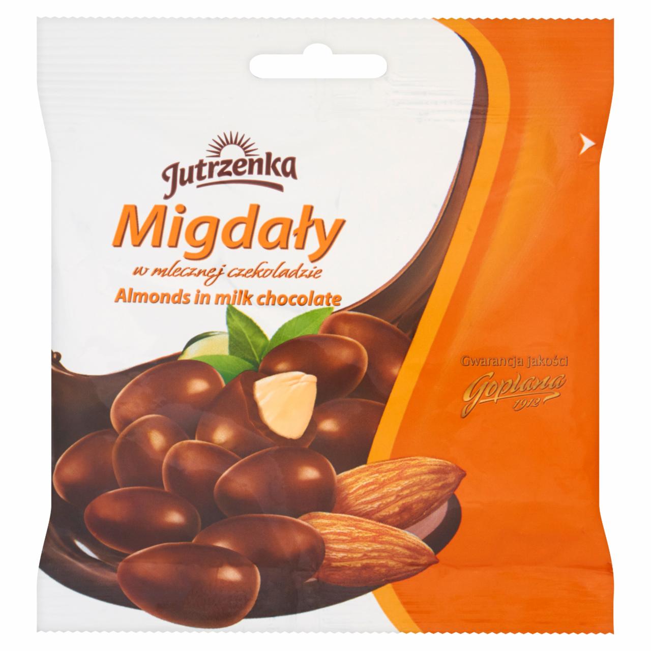 Zdjęcia - Jutrzenka Migdały w mlecznej czekoladzie 80 g