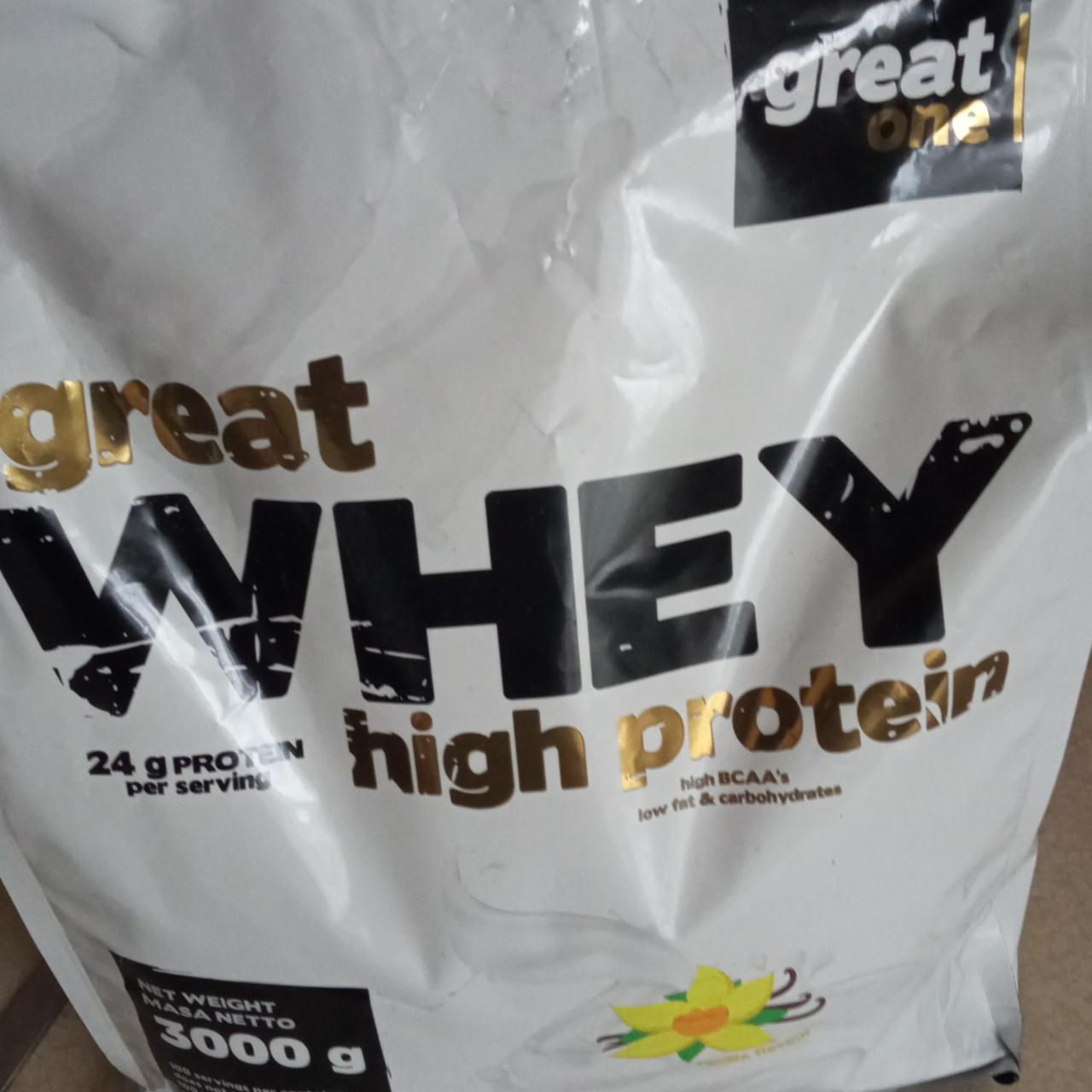 Zdjęcia - Białko great whey high protein vanilla Great One