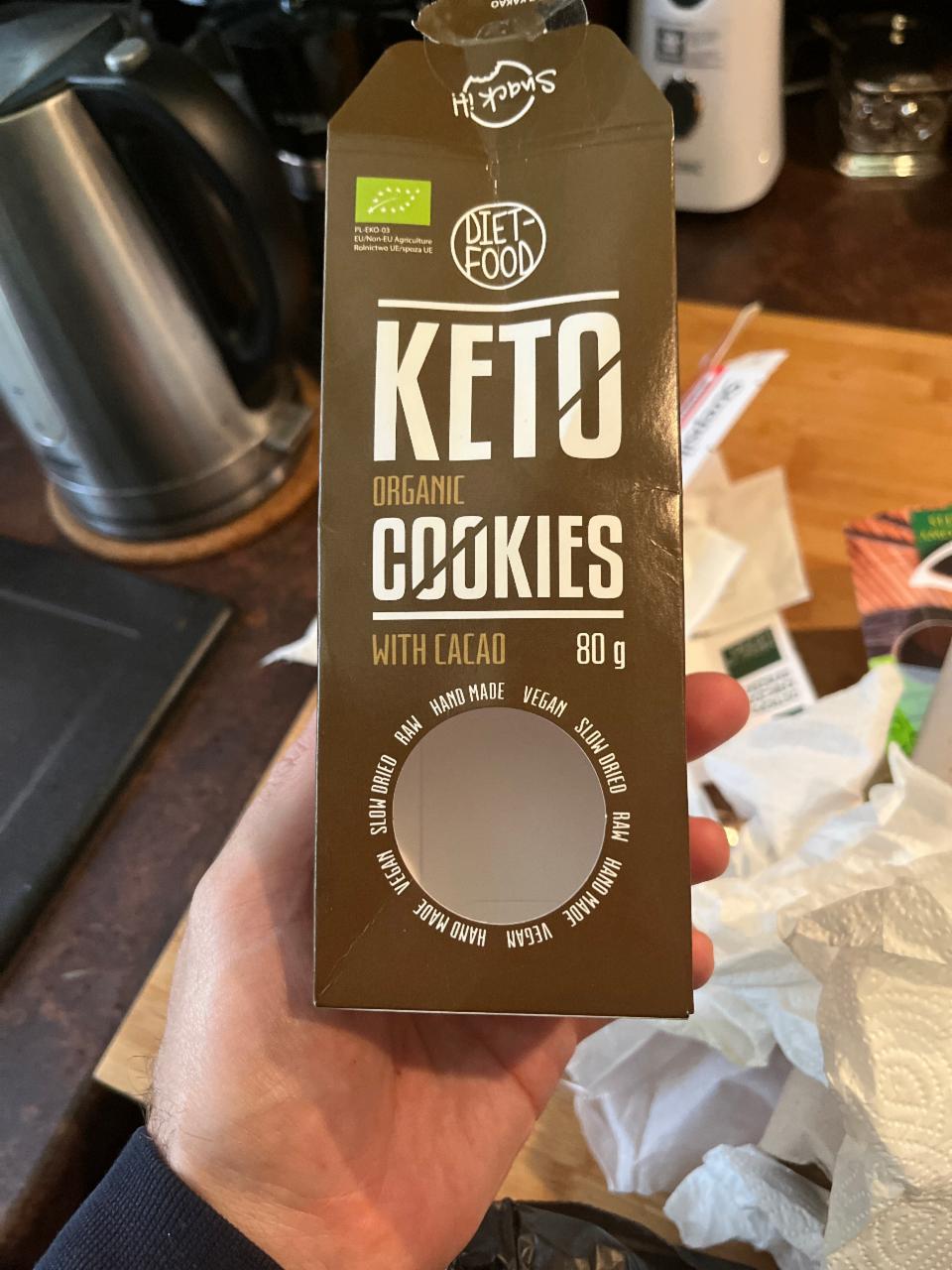 Zdjęcia - Keto Organic Cookies with cacao Diet Food