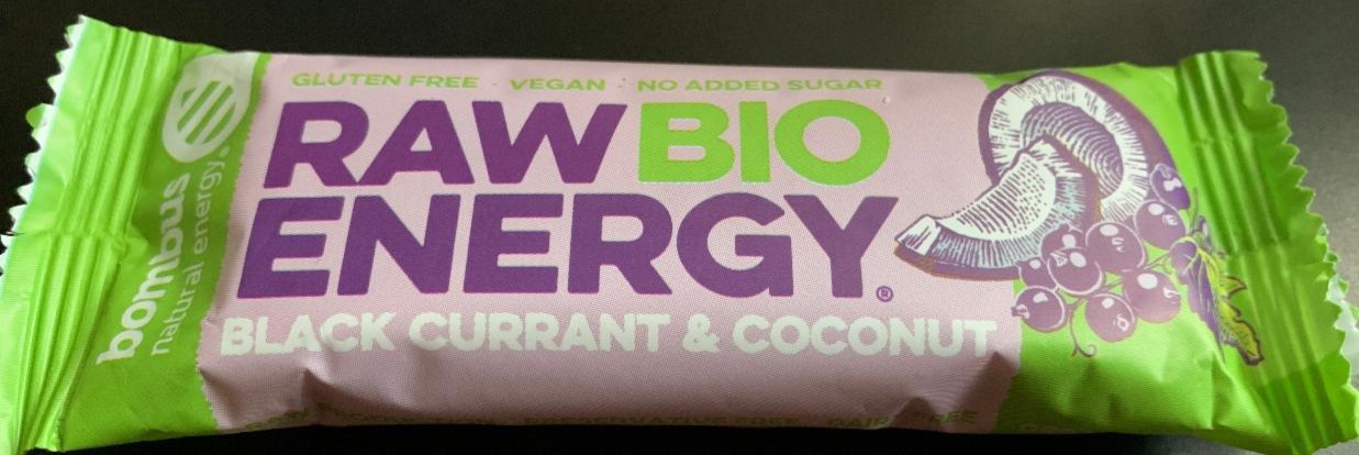 Zdjęcia - Raw Energy Bio Black currant & coconut Bombus