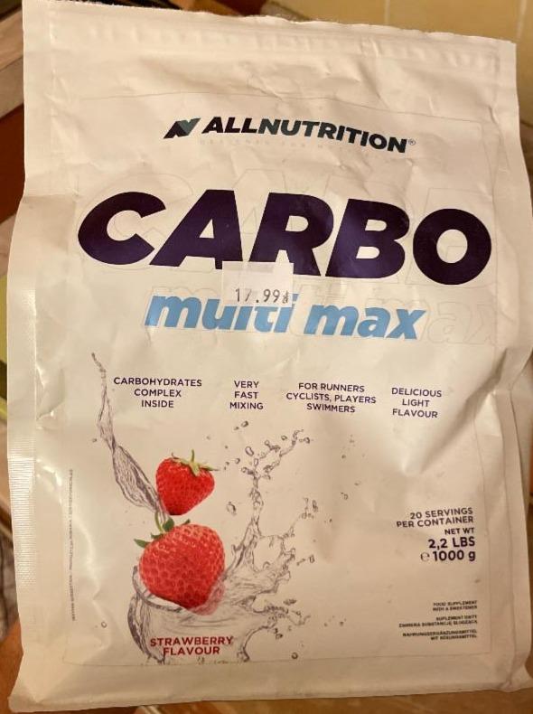 Zdjęcia - Carbo Multi Max Strawberry Allnutrition