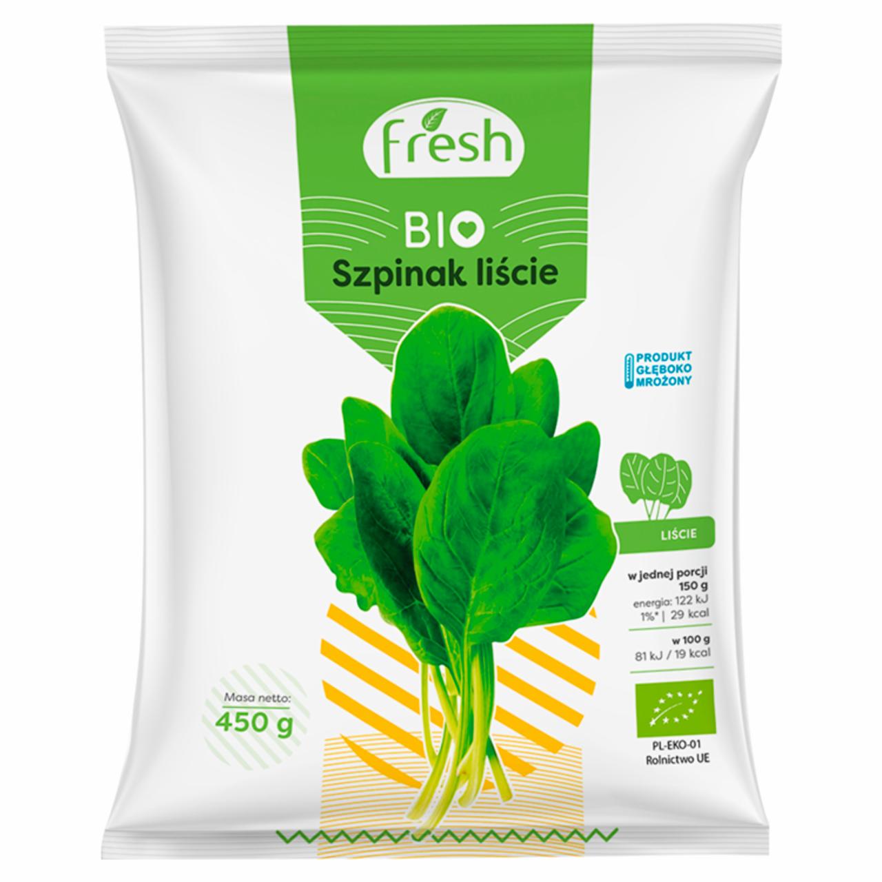 Zdjęcia - Fresh Bio Szpinak liście 450 g