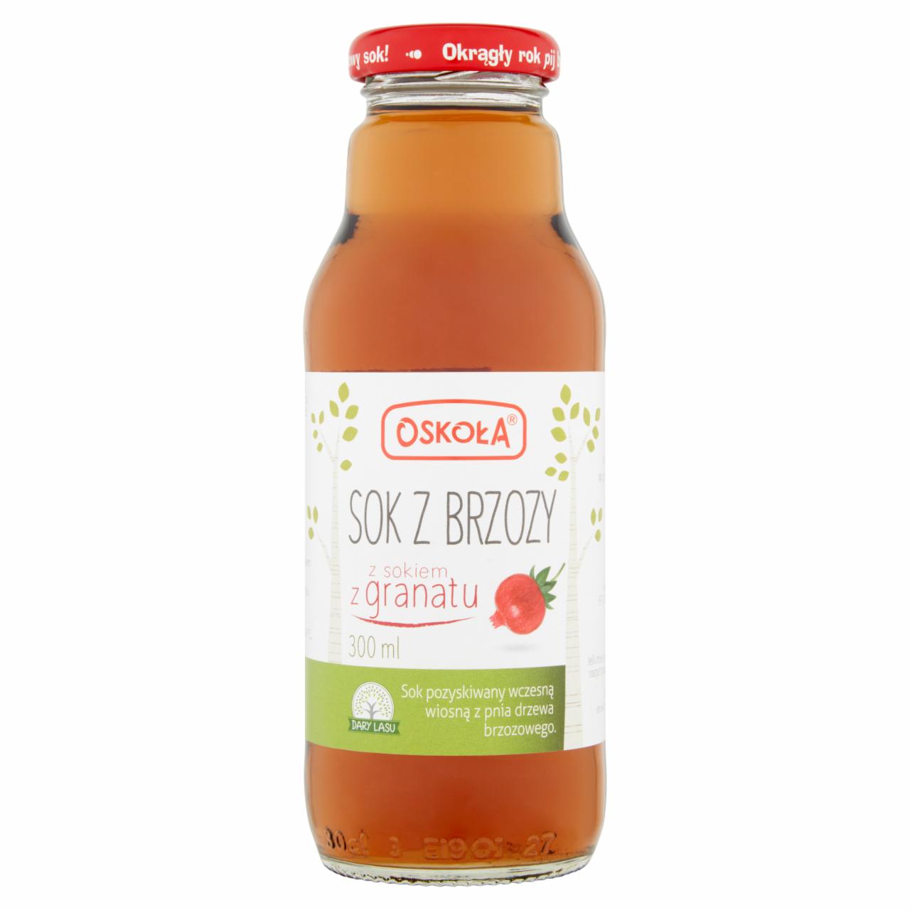 Zdjęcia - Oskoła Sok z brzozy z sokiem z granatu 300 ml