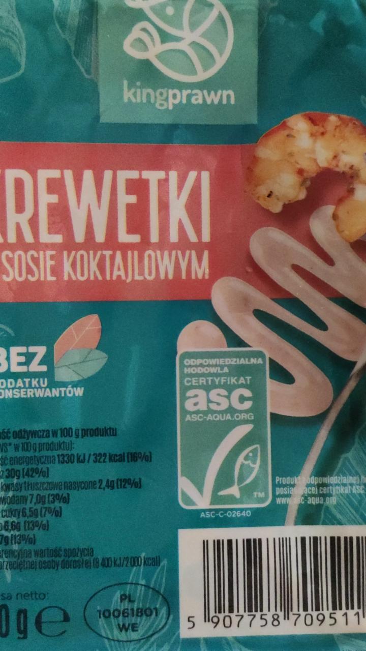 Zdjęcia - Krewetki w sosie koktajlowym King prawn