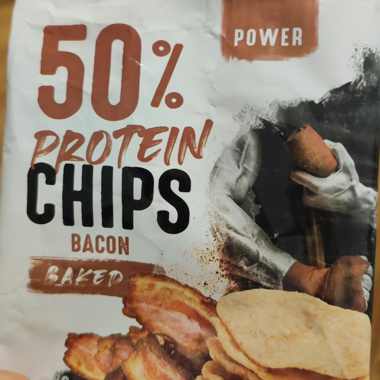 Zdjęcia - 50% protein Chips Bacon baked Power