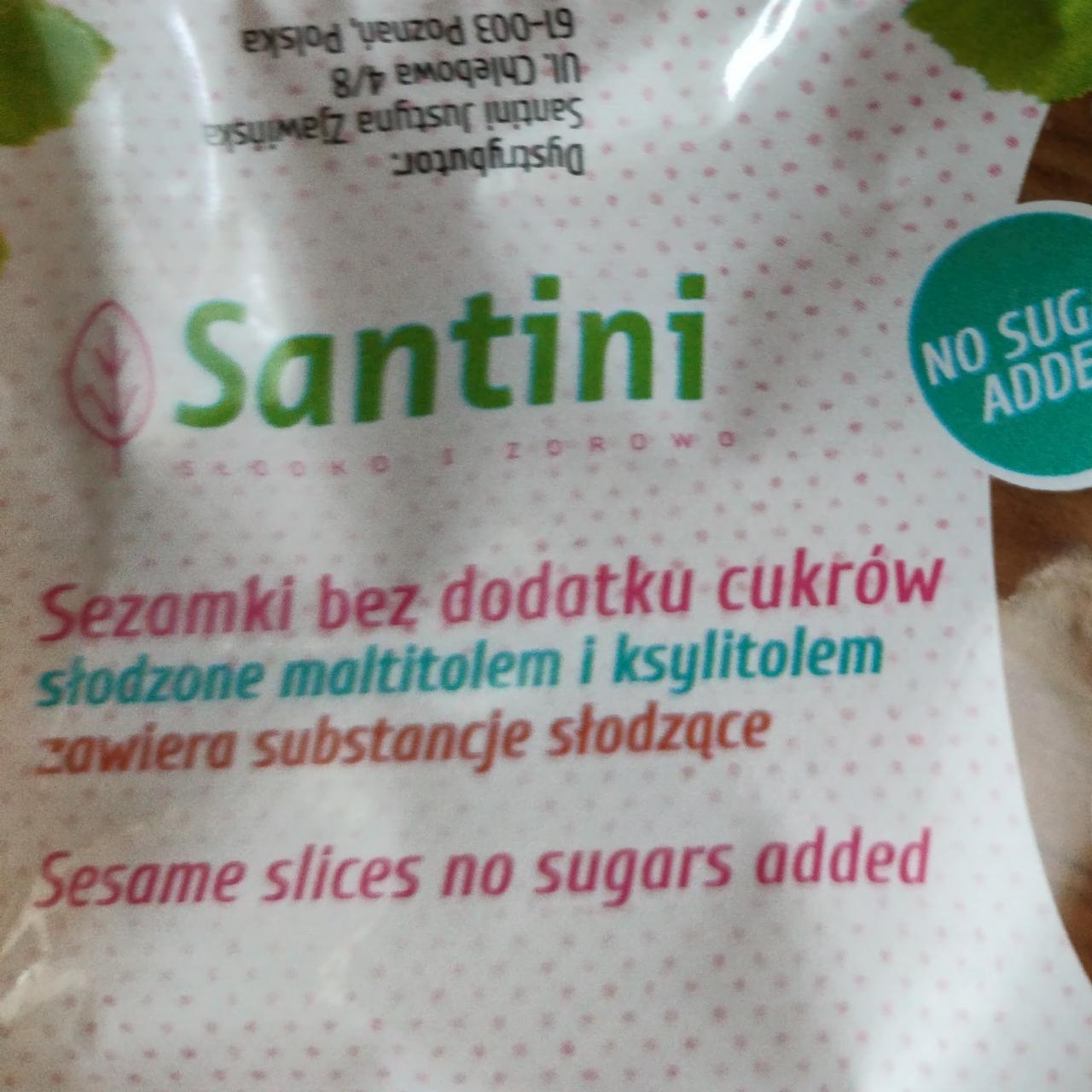 Zdjęcia - Sezamki bez dodatku cukrów Santini