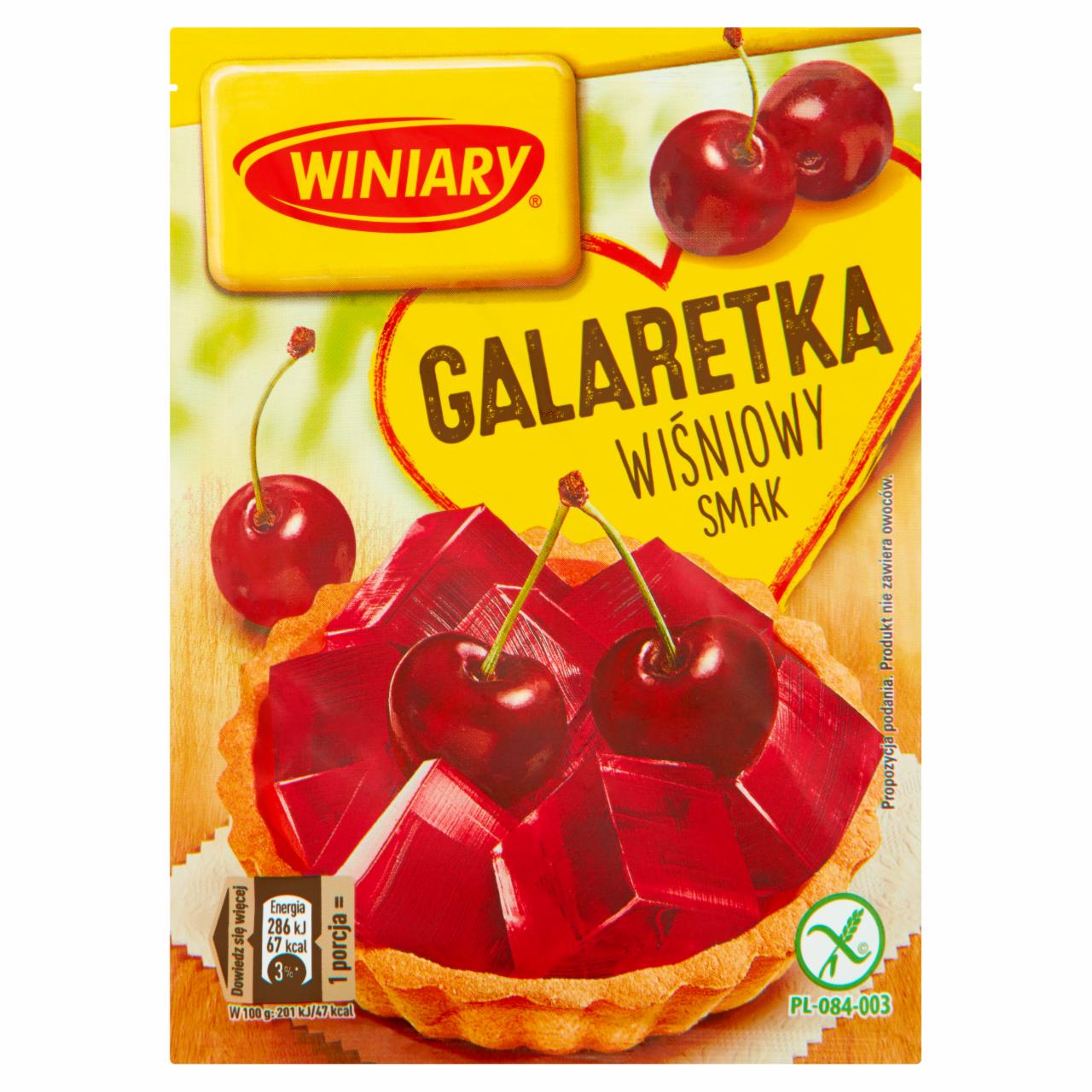 Zdjęcia - Winiary Galaretka wiśniowy smak 71 g