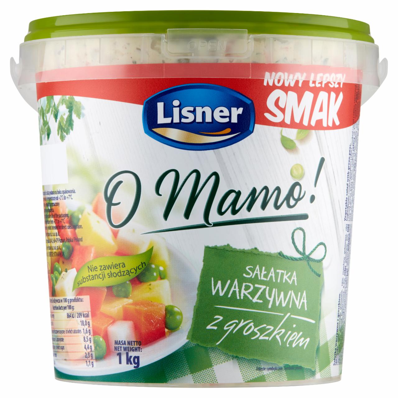 Zdjęcia - Lisner O Mamo! Sałatka warzywna z groszkiem 1 kg