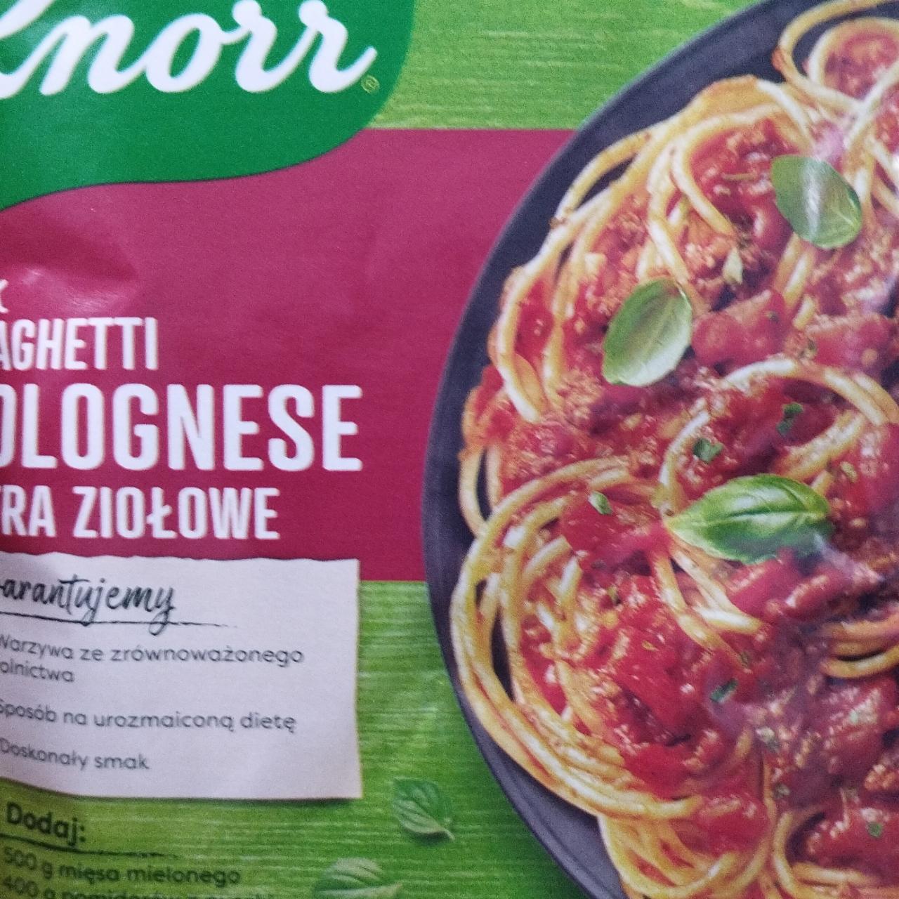 Zdjęcia - Fix spaghetti bolognese extra ziołowe Knorr