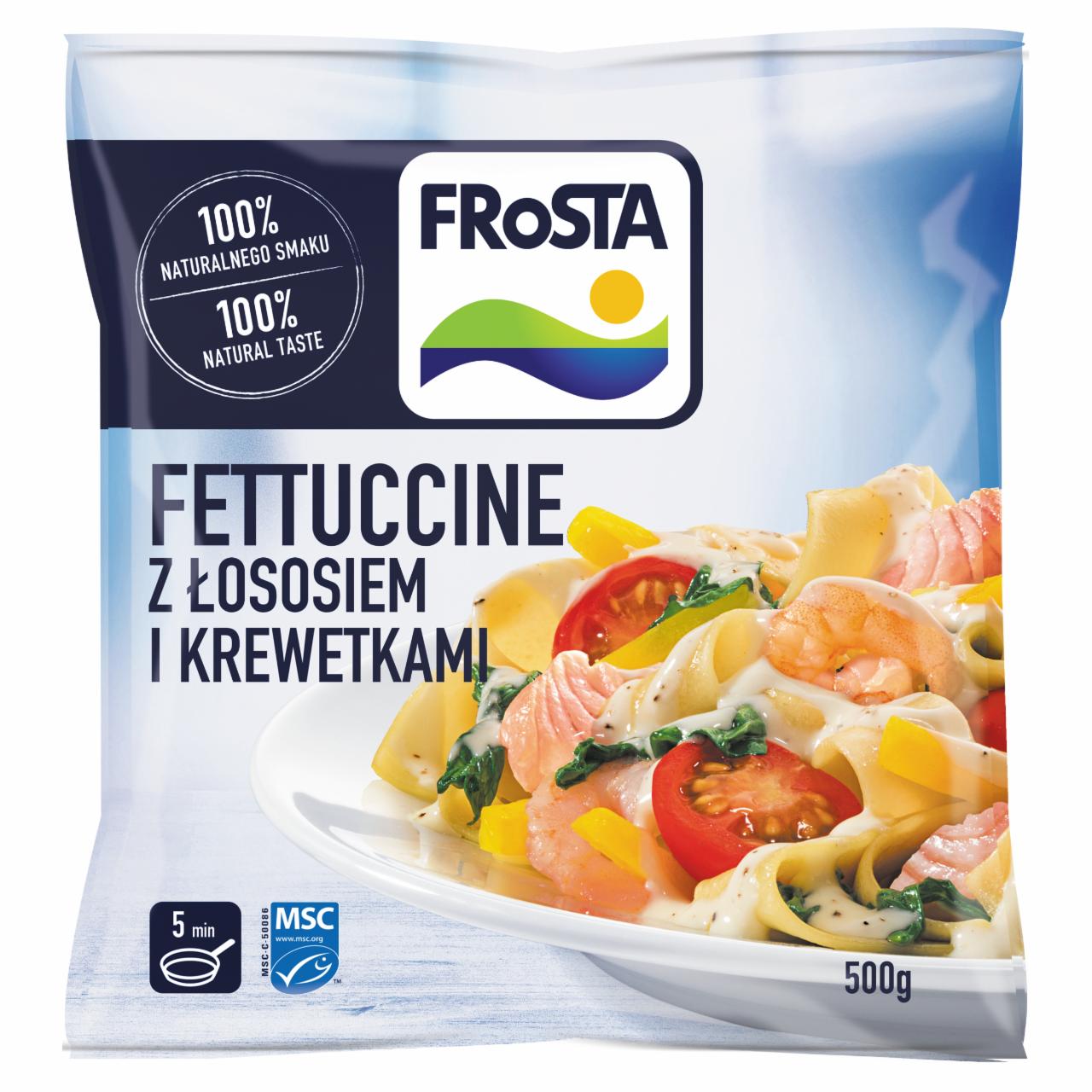 Zdjęcia - FRoSTA Fettuccine z łososiem i krewetkami 500 g