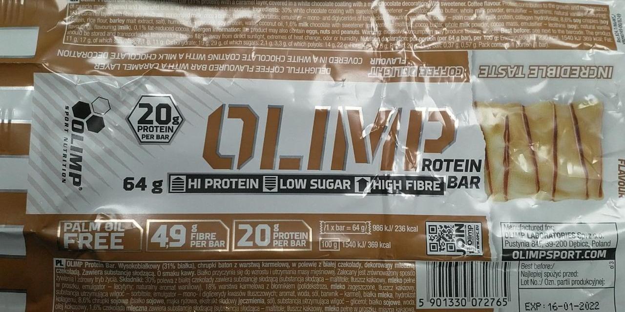 Zdjęcia - Olimp protein bar coffee delight