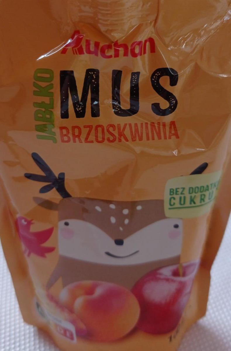 Zdjęcia - mus jabłko brzoskwinia Auchan