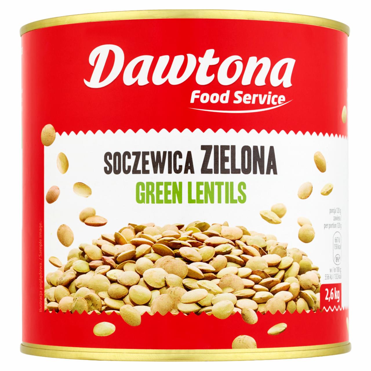 Zdjęcia - Dawtona Food Service Soczewica zielona 2,6 kg