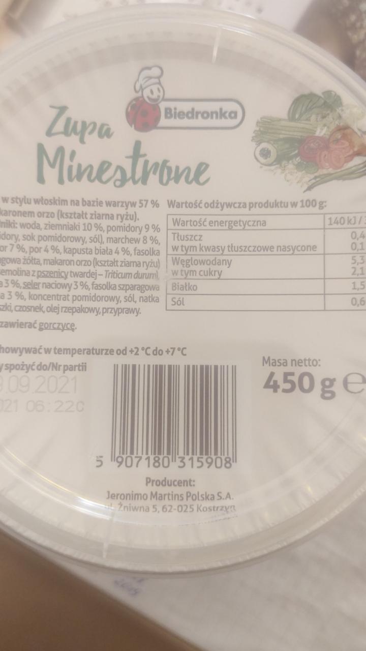 Zdjęcia - zupa minestrone biedronka