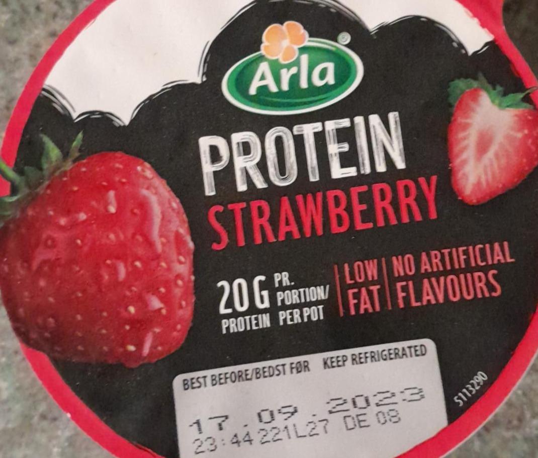 Zdjęcia - Protein strawberry jogurt Arla