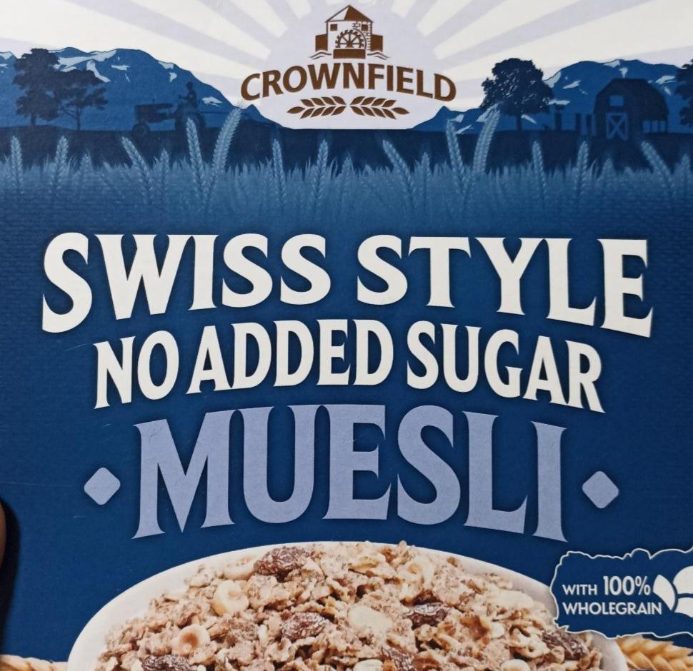 Zdjęcia - Swiss style no added sugar muesli Crownfield