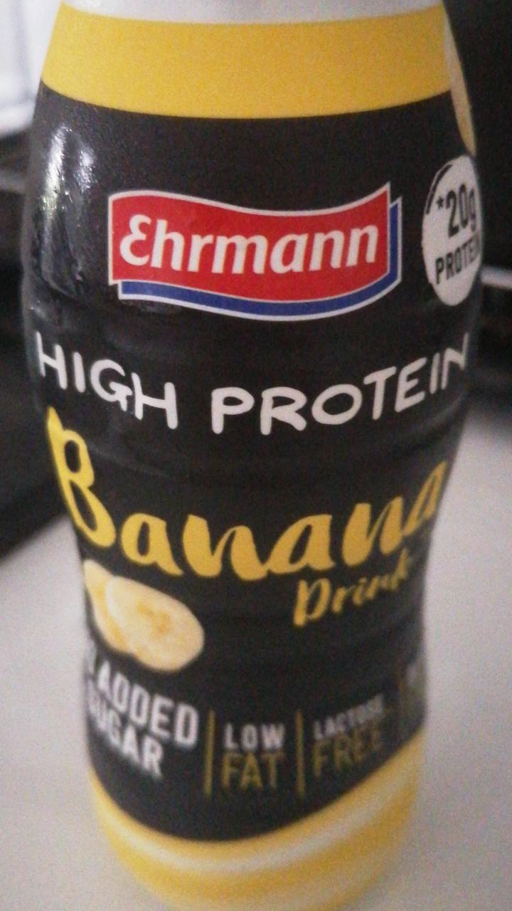 Zdjęcia - High protein Banana Drink Ehrmann