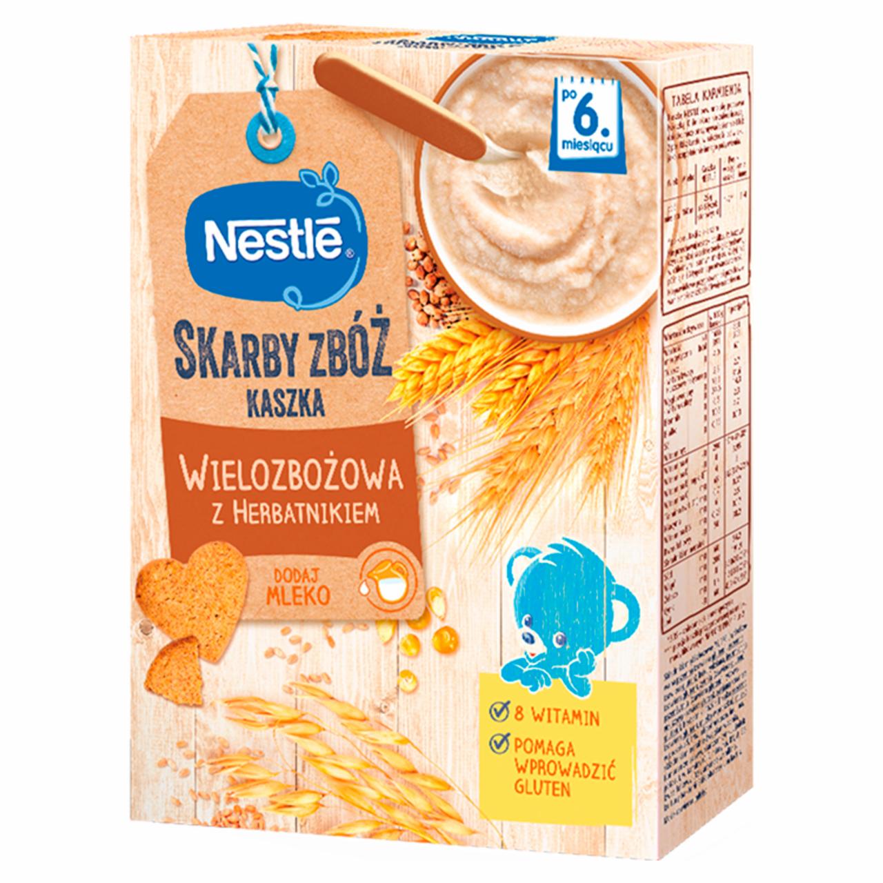 Zdjęcia - Nestlé Skarby Zbóż Kaszka wielozbożowa z herbatnikiem dla niemowląt po 6. miesiącu 250 g