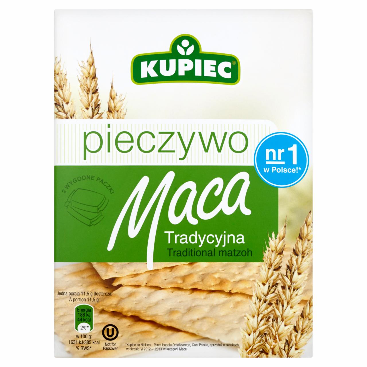 Zdjęcia - Kupiec Pieczywo Maca tradycyjna 160 g