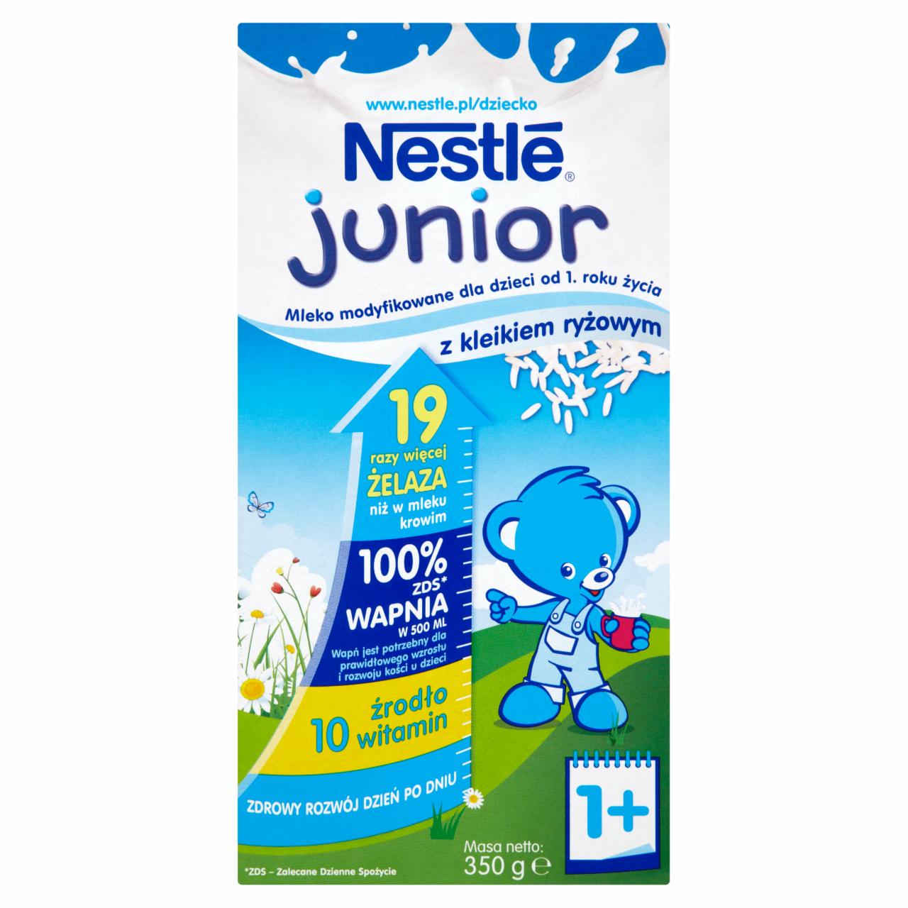 Zdjęcia - Nestlé Junior Mleko modyfikowane z kleikiem ryżowym dla dzieci od 1. roku życia 350 g