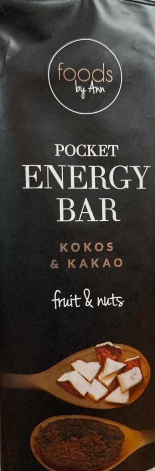 Zdjęcia - Food by Ann Pocket Energy Bar kokos kakao
