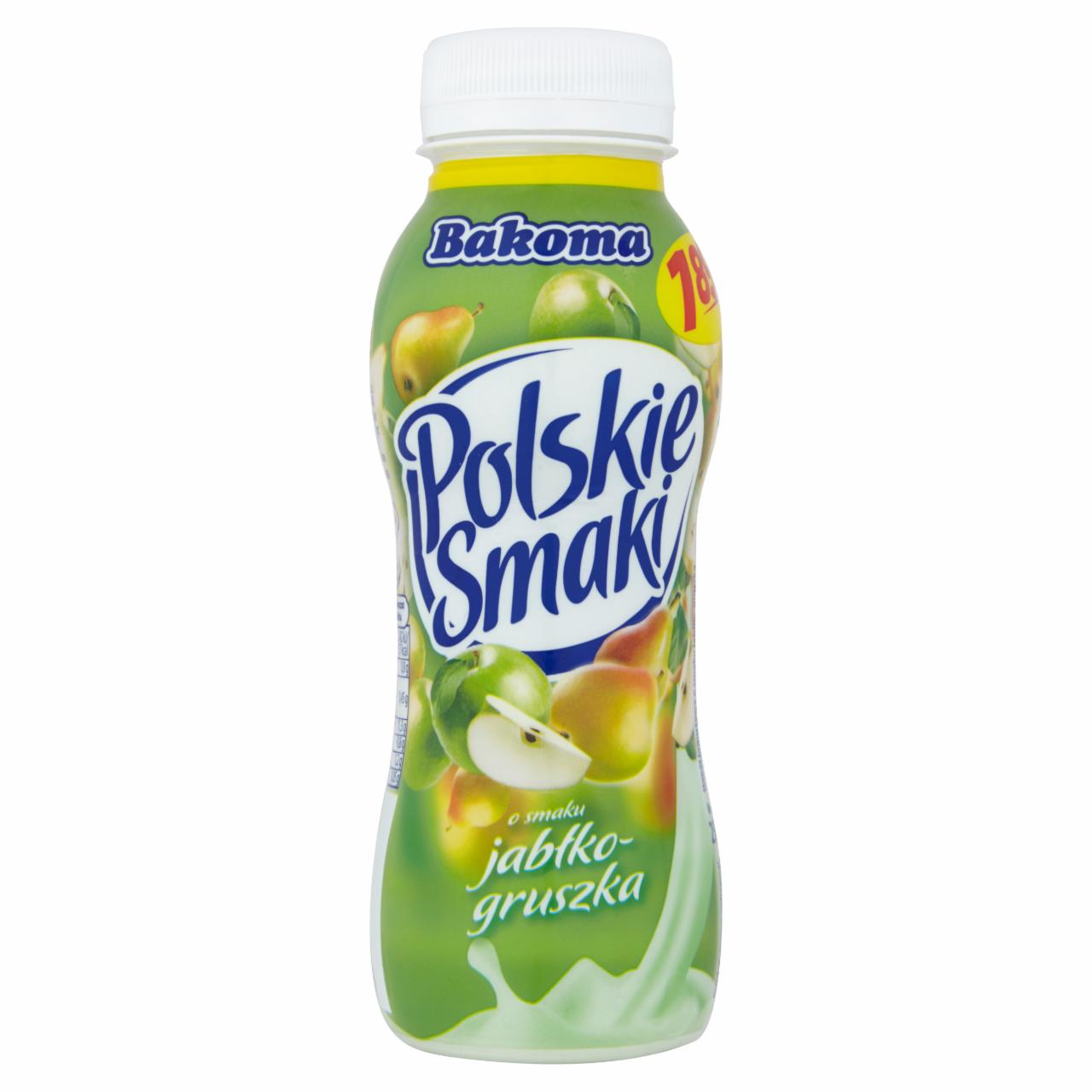 Zdjęcia - Bakoma Polskie Smaki Napój jogurtowy o smaku jabłko-gruszka 250 g