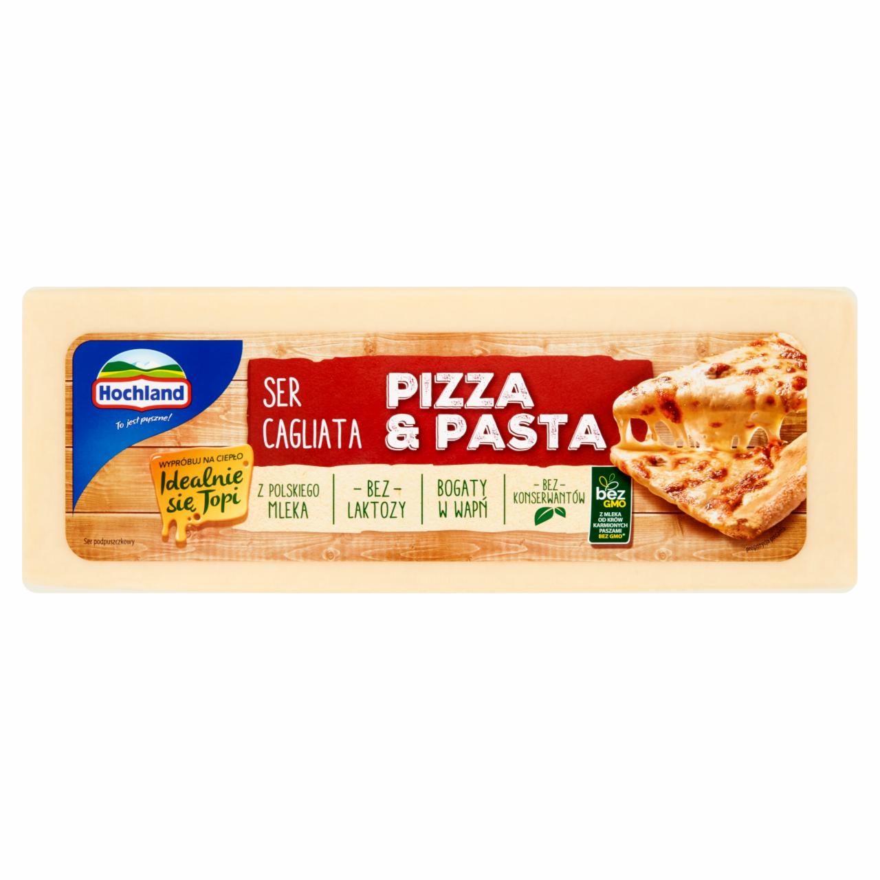 Zdjęcia - Hochland Pizza & Pasta Cagliata Ser w bloku