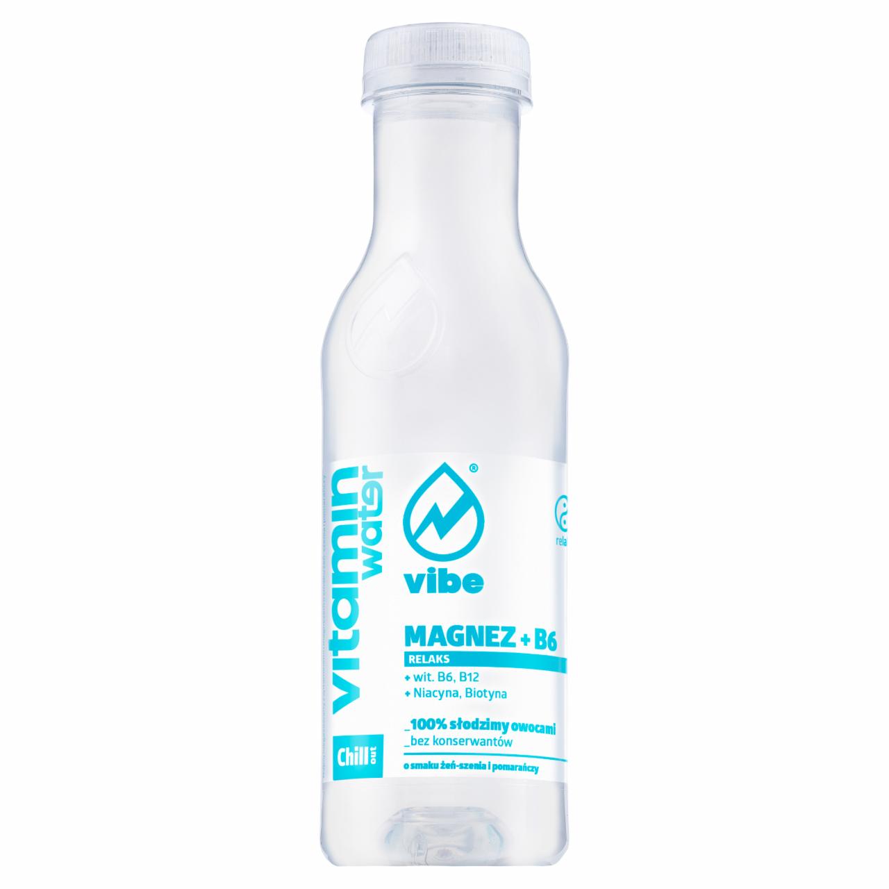 Zdjęcia - Vibe Vitamin Water Chill Out Magnez + B6 Napój niegazowany 444 ml