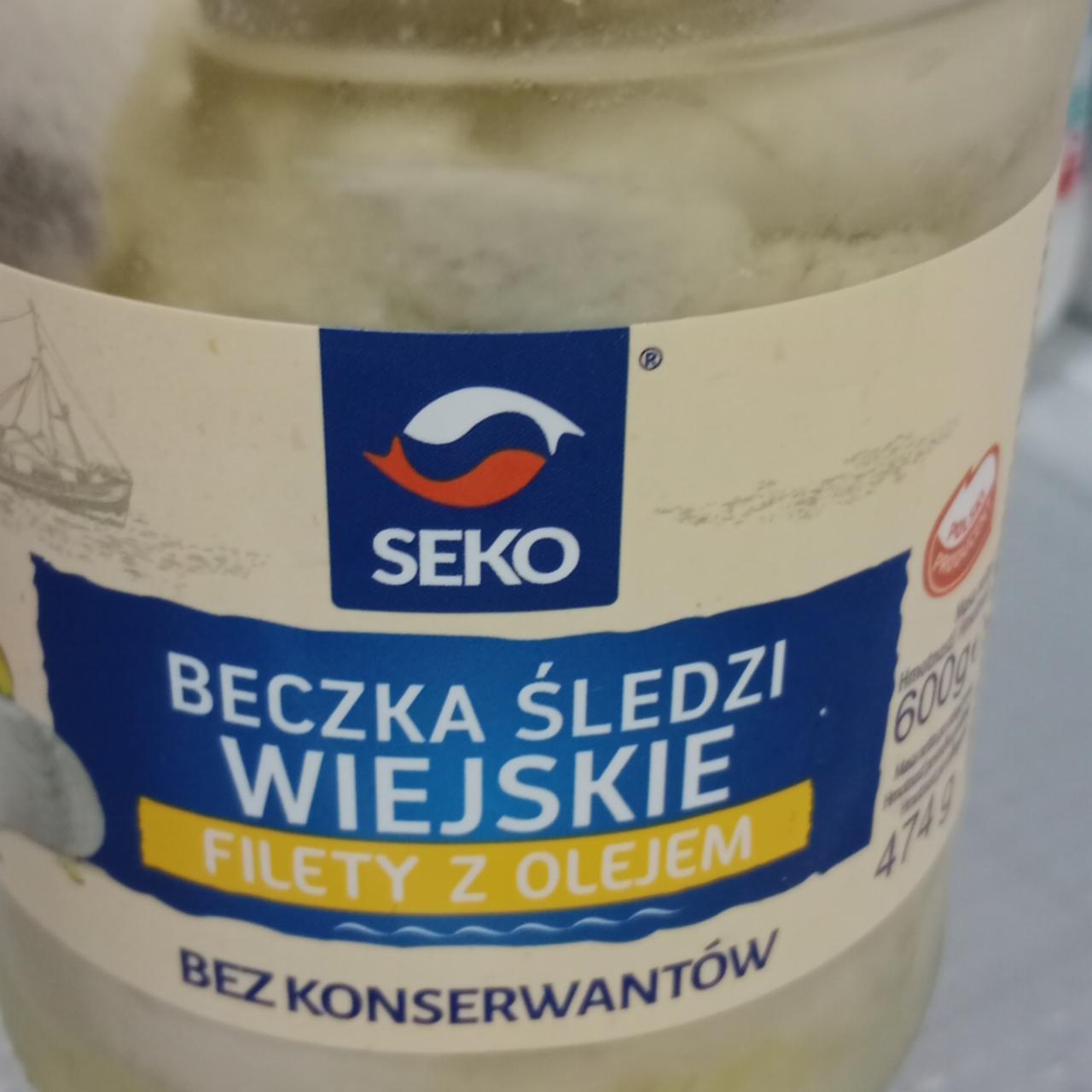 Zdjęcia - Beczka śledzi wiejskie filety z olejem SEKO