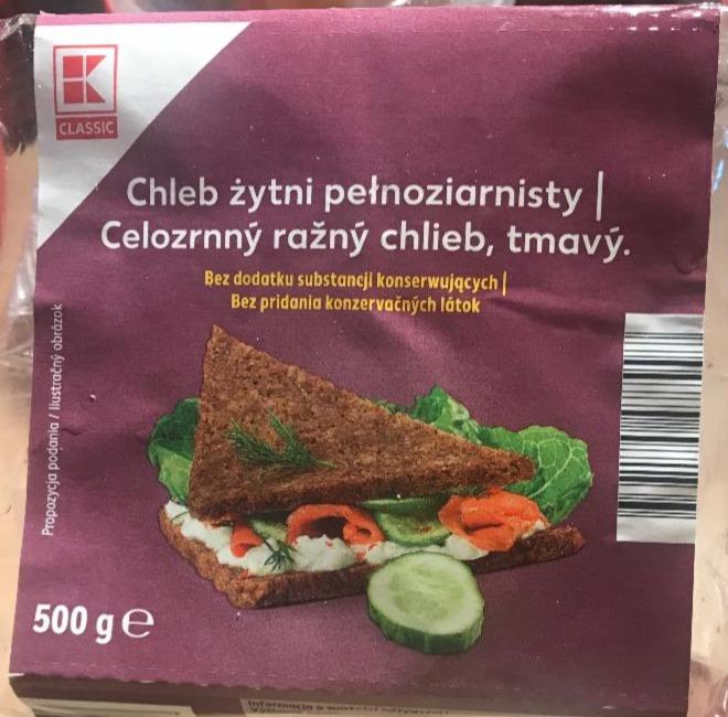 Zdjęcia - Chleb żytni pełnoziarnisty Kaufland