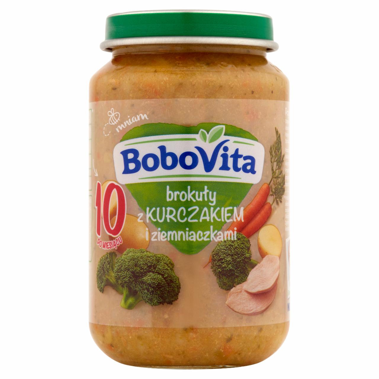 Zdjęcia - BoboVita Brokuły z kurczakiem i ziemniaczkami po 10 miesiącu 190 g