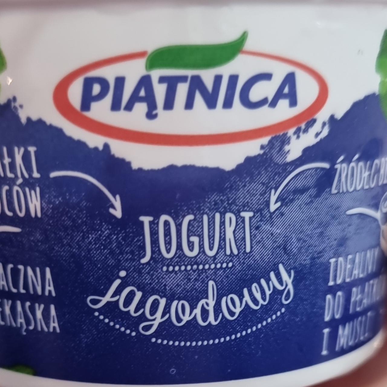 Zdjęcia - Jogurt jagodowy Piątnica