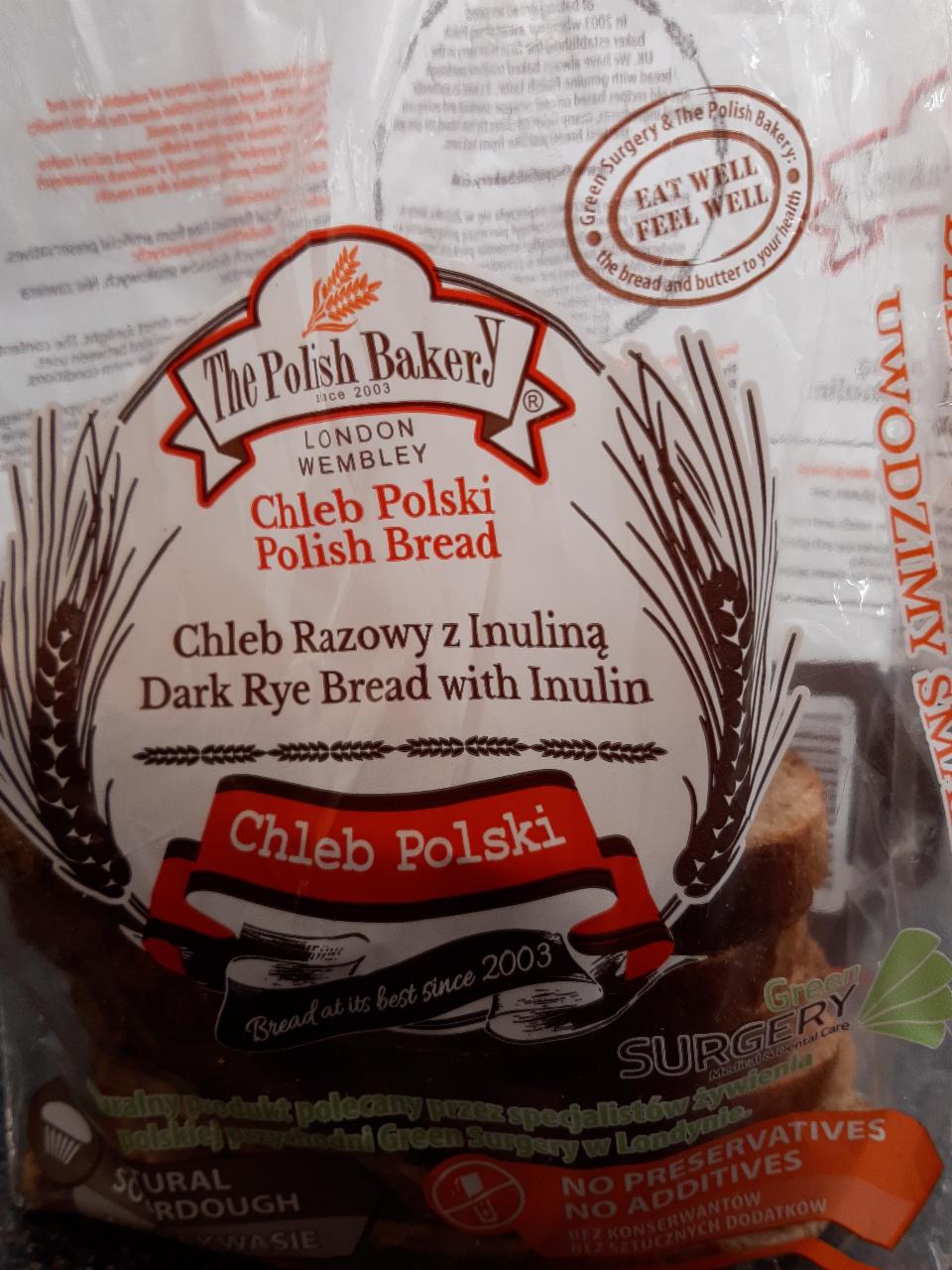Zdjęcia - Polish Bread Dark Rye Bread with Inulin The Polish Bakery