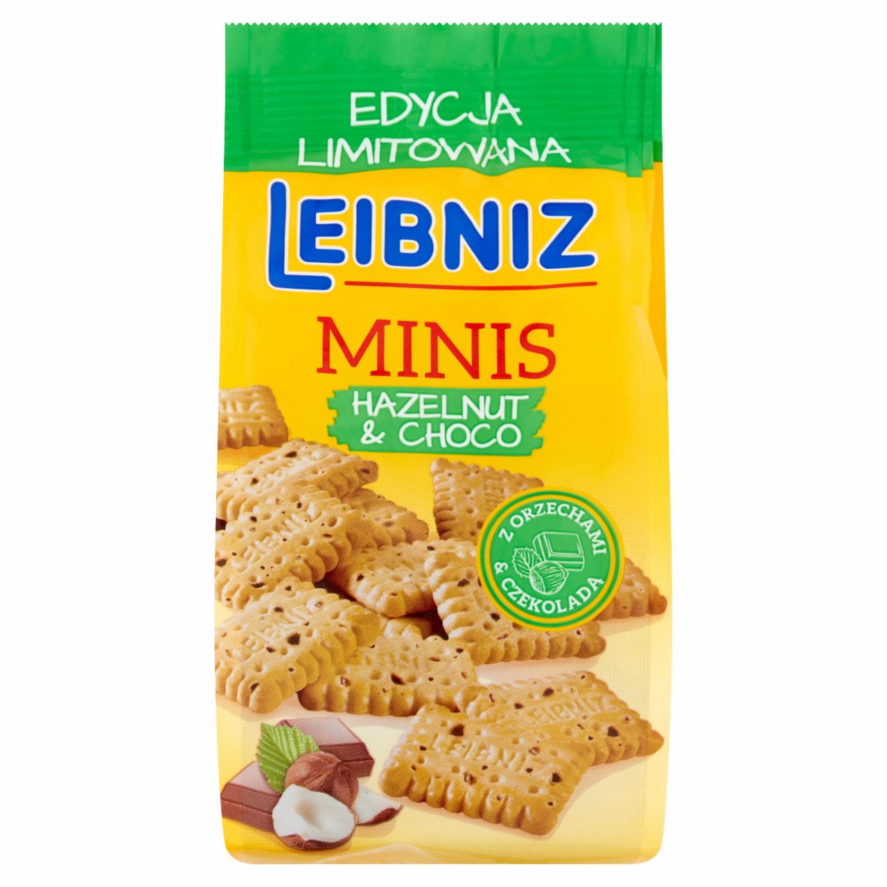 Zdjęcia - Leibniz Minis Herbatniki z orzechami & czekoladą 100 g