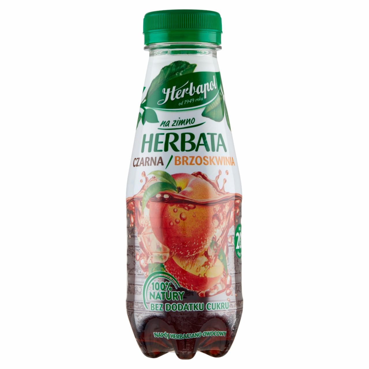 Zdjęcia - Herbapol na zimno Herbata czarna brzoskwinia 300 ml